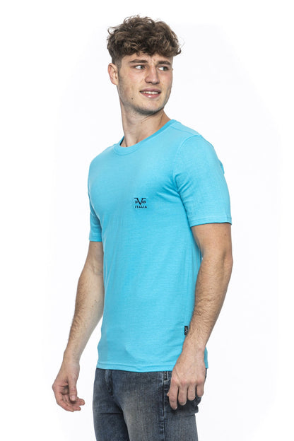 19V69 Italia Mens T-Shirt Light Blue ERIC TURQUOISE