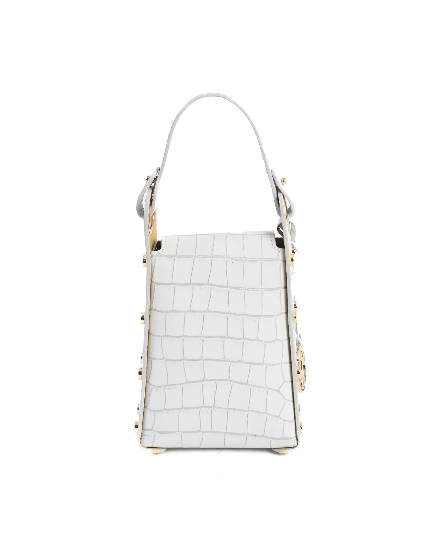 V Italia Womens Mini Bag White V16-COC-WHI