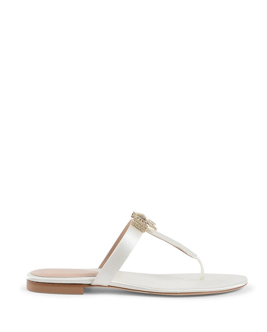 Nina Satin Sandal - Ivory