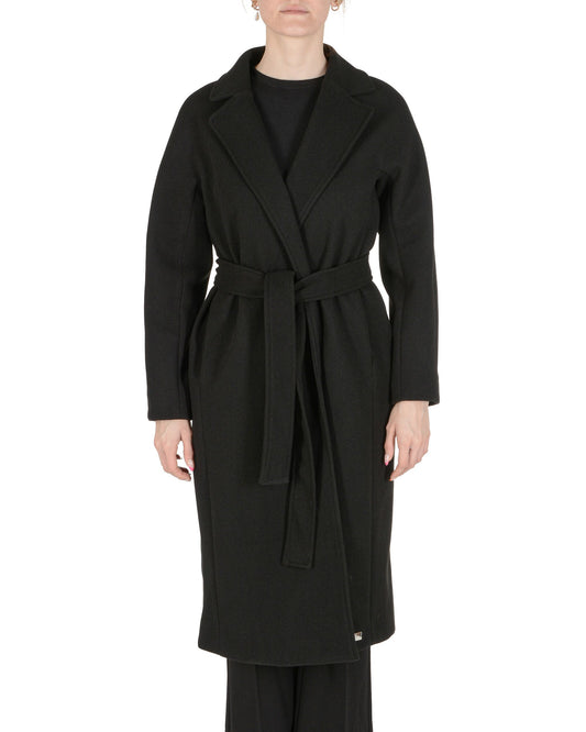 19V69 Italia Womens Coat Black AMBER BLACK