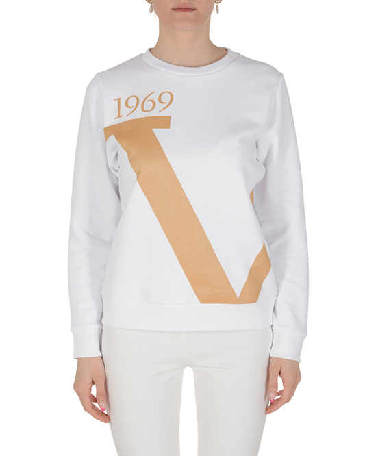 19V69 Italia Womens Sweatshirt White STEFFIE WHITE