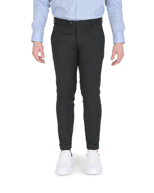 19V69 Italia Mens Trousers ZAC BLACK