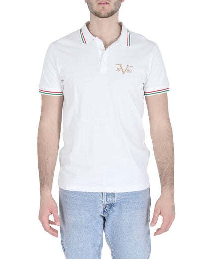 19V69 Italia Mens Polo OLAF WHITE