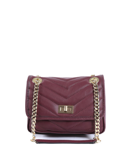 V Italia Womens Handbag 10507 SAUVAGE BORDEAUX