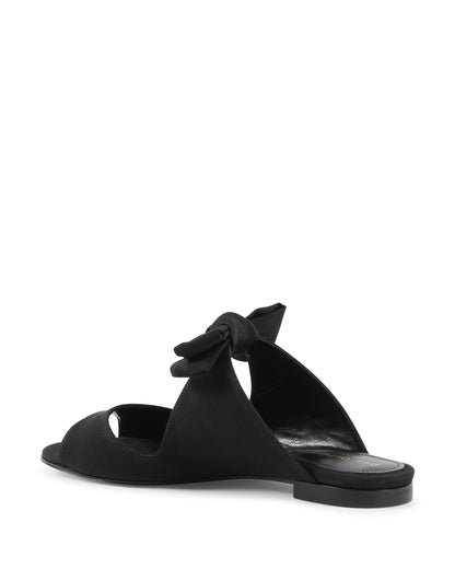 Helen Flat Sandal - Black