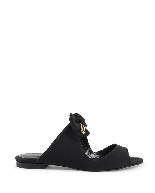 Helen Flat Sandal - Black