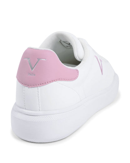 V Italia Womens Sneaker Multicolor SNK 004 W WHITE PINK