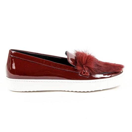 V 1969 Italia Womens Slip On Sneaker 312095 VER BORDEAUX-PELO BORDEAUX