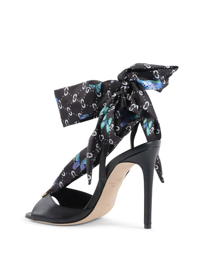 Evelyn Silk Printed Heel