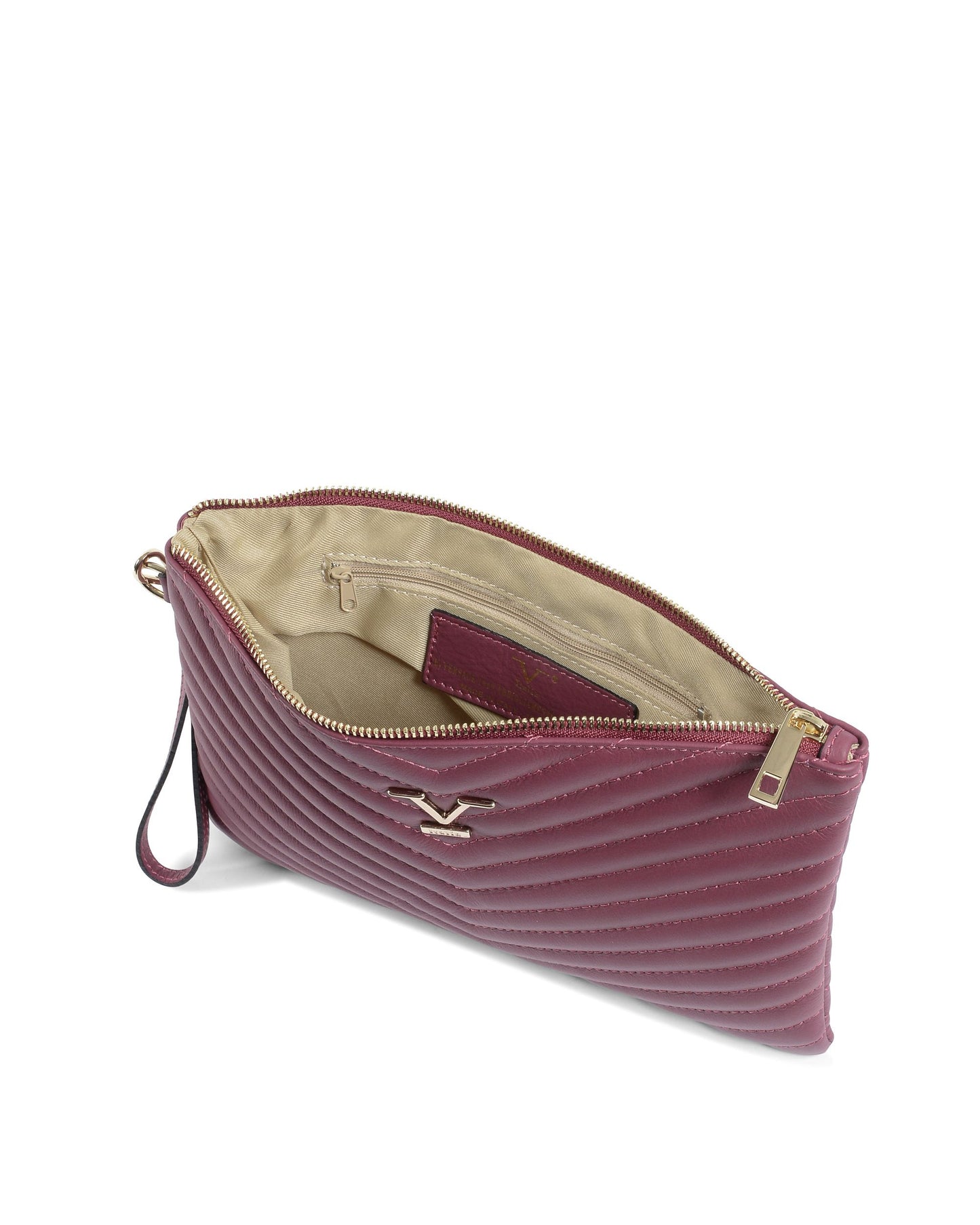 V Italia Womens Handbag Purple V613 52 SAUVAGE PRUGNA