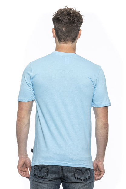 19V69 Italia Mens T-Shirt Blue RAYAN LIGHT BLUE