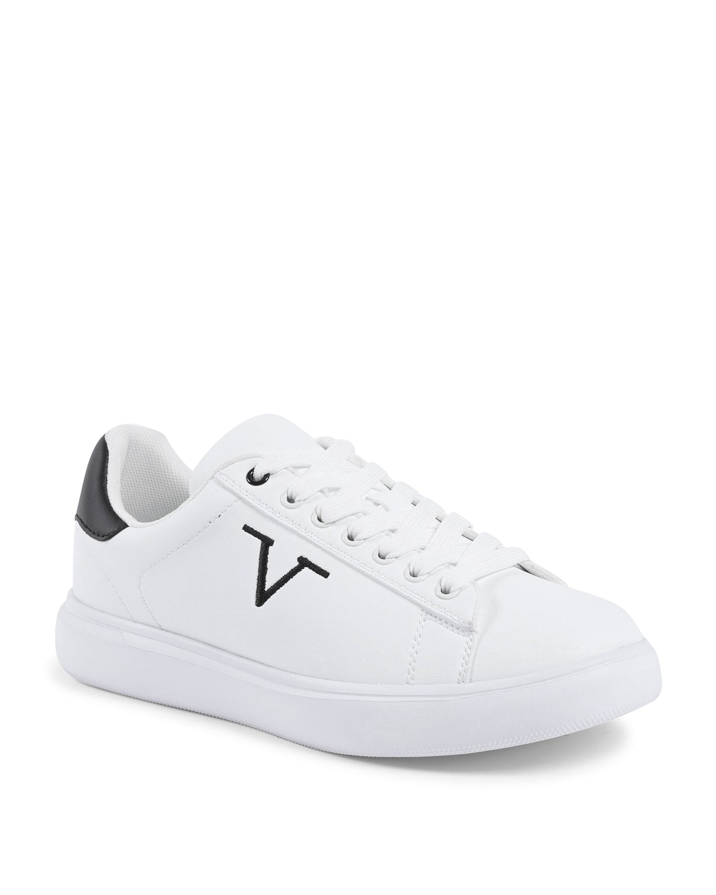 V Italia Womens Sneaker Multicolor SNK 004 W WHITE BLACK