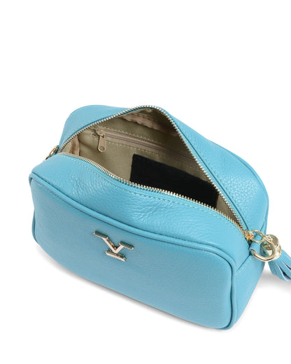 V Italia Womens Handbag Light Blue 10730 DOLLARO TURCHESE