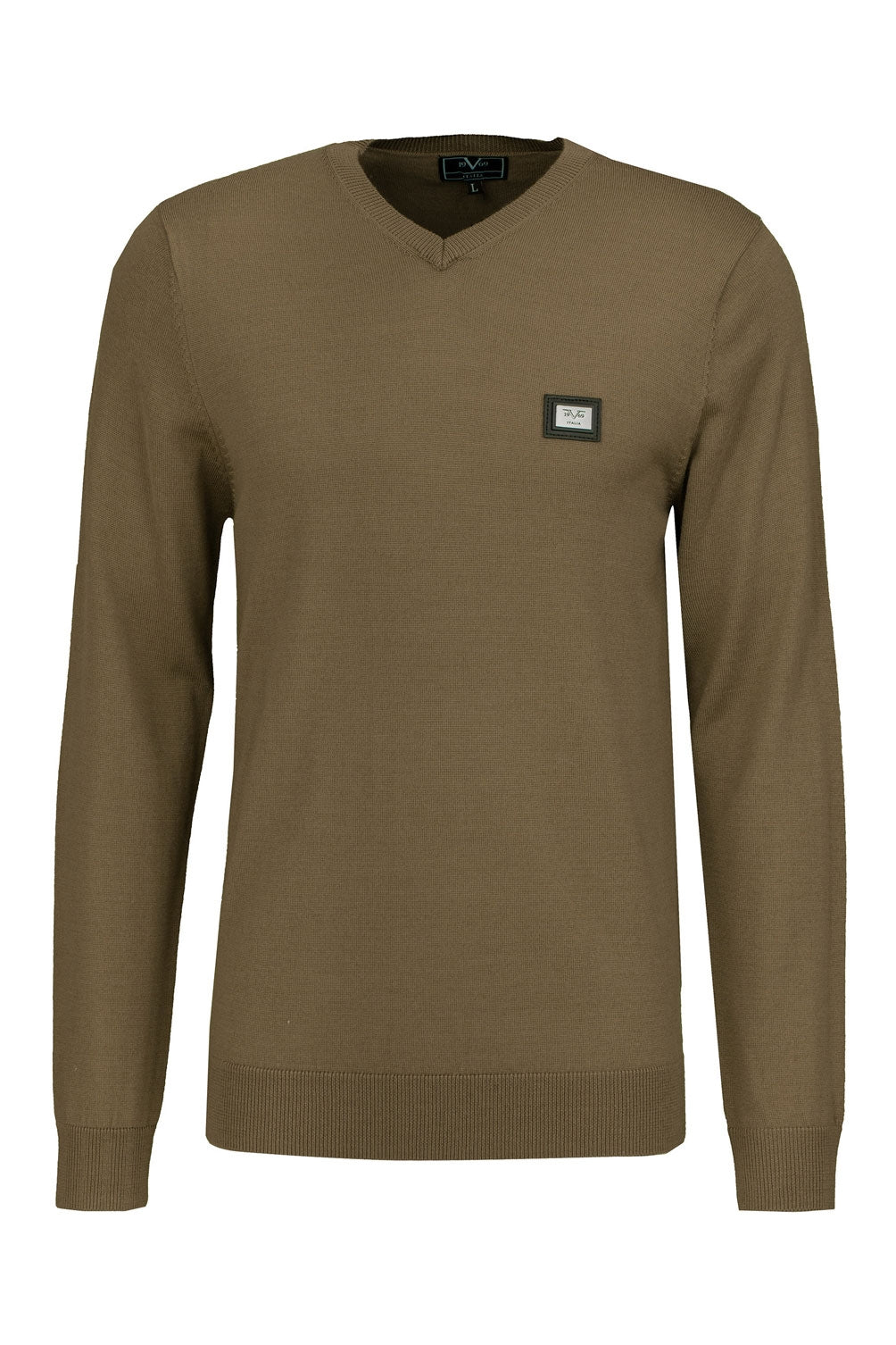 19V69 Italia Mens Sweater Olive THIES OLIVE