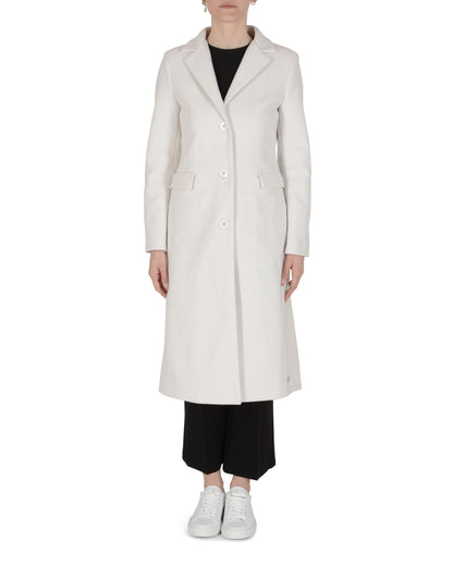 19V69 Italia Womens Coat White AMINA WHITE