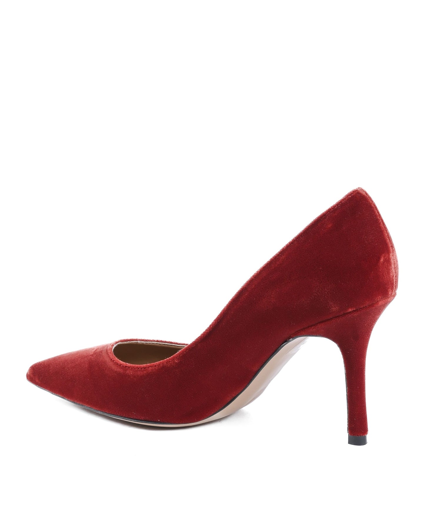 19V69 Italia Womens Pump Red DEC85 VELLUTO GRANATA