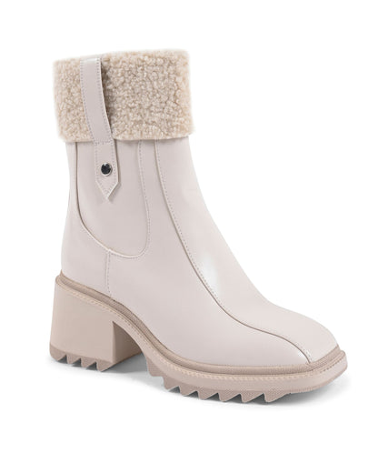 19V69 Italia Womens Ankle Boot Beige 181-86 BEIGE