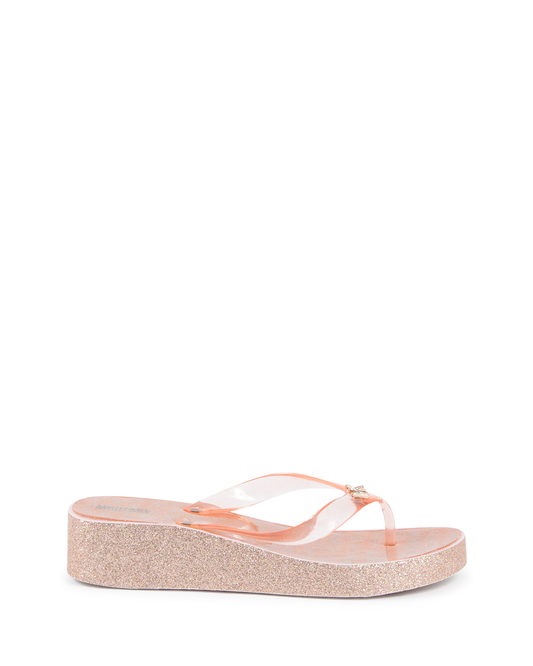 Michael Kors Girls Multicolor Flip Flop ZIA GAGE KILEY ROSE GOLD