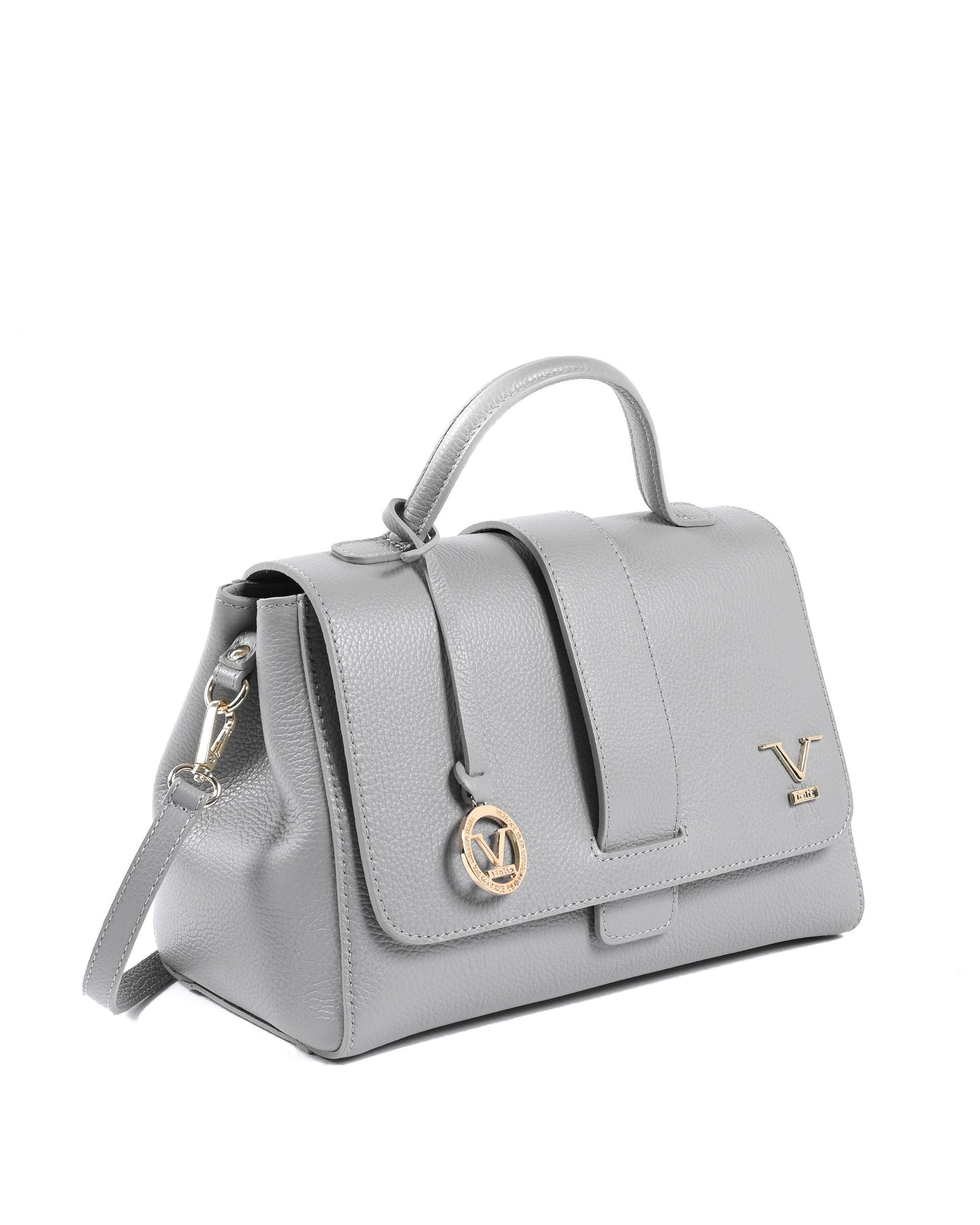 V Italia Womens Handbag Grey BC10280 52 DOLLARO GRIGIO