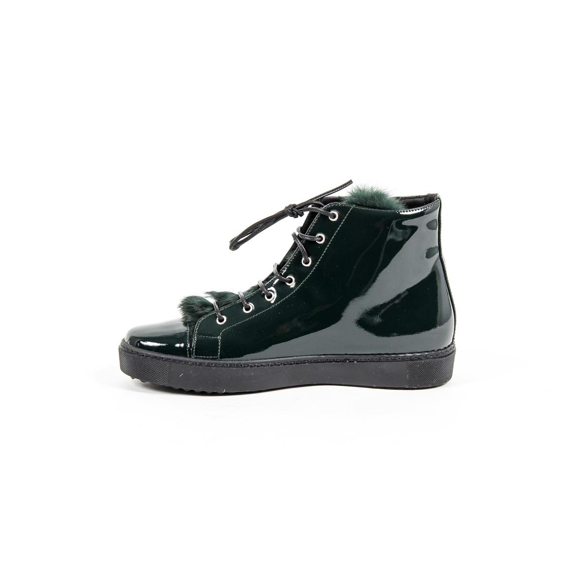 V 1969 Italia Womens High Sneaker 312070 VERNICE VERDE