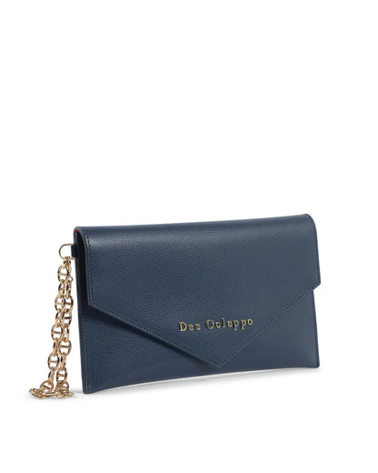 Dee Ocleppo Womens Clutch DC220 LOGO PALMELLATO BLUE NAVY