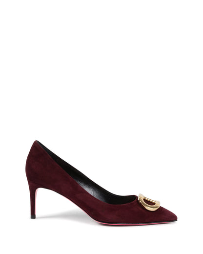 Boss Lady Suede Pump Bordeaux