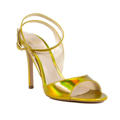 V1969 Italia Womens Ankle Strap Sandal Yellow 302 SPECCHIO GIALLO