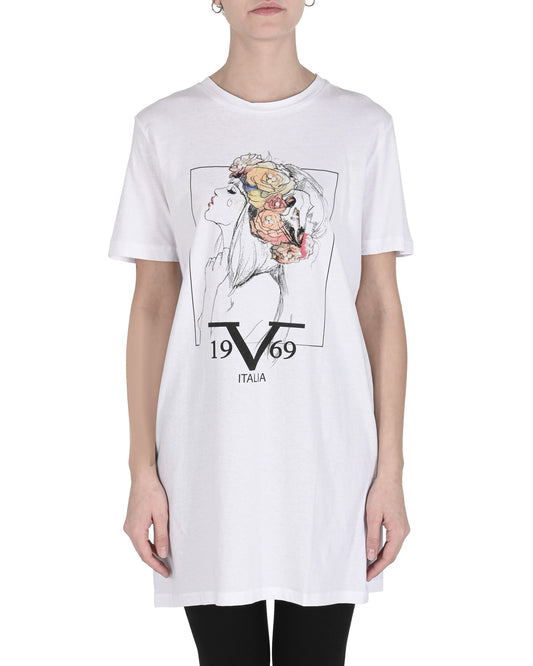 19V69 Italia Womens T-Shirt PERLA WHITE