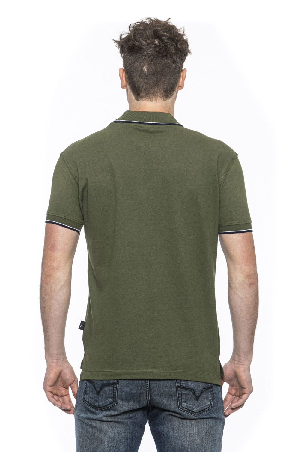 19V69 Italia Mens Polo Green COSTINA OLIVE