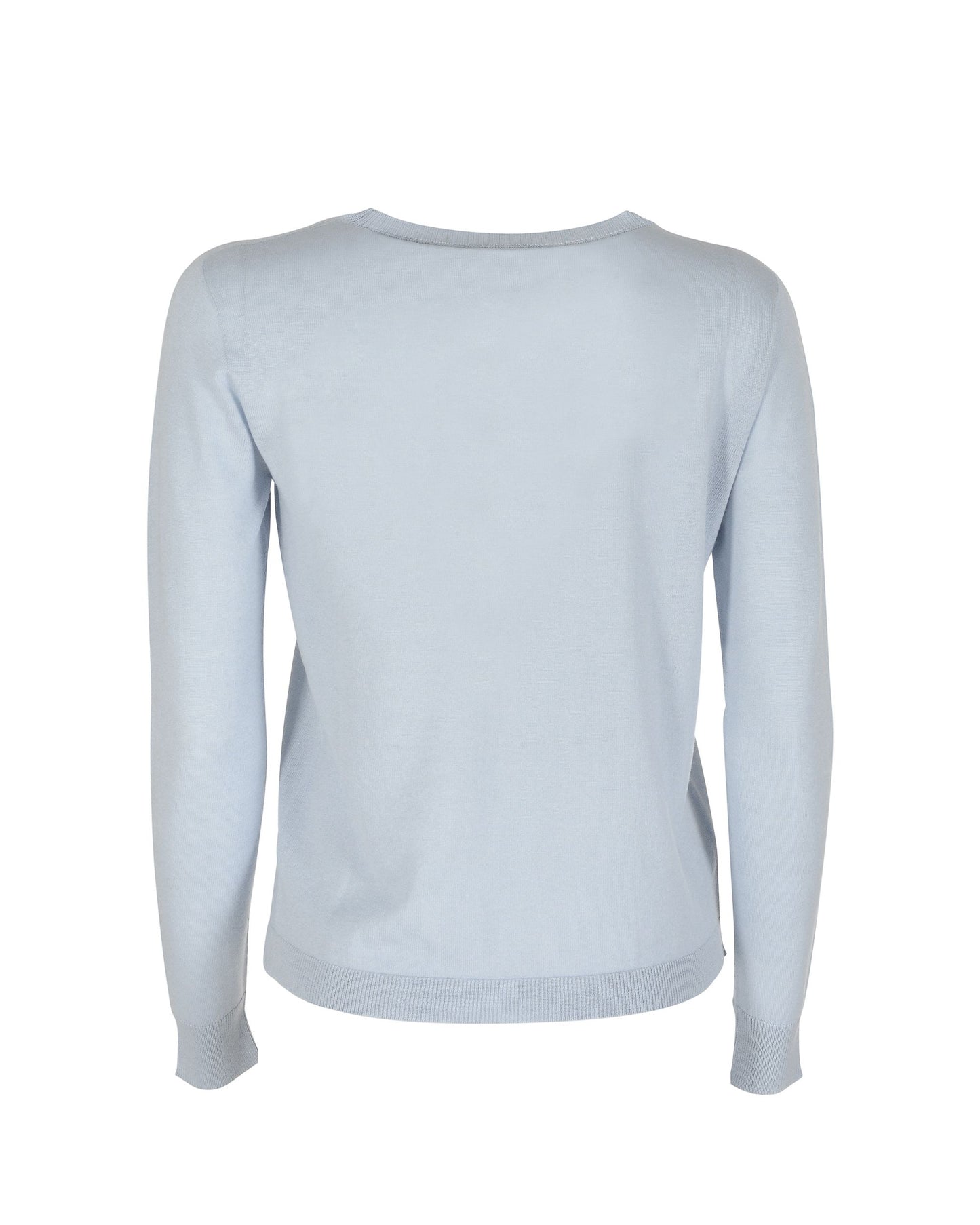 Crown of Edinburgh Cashmere Long Sleeve ART 004 LIGHT BLUE LETTER A