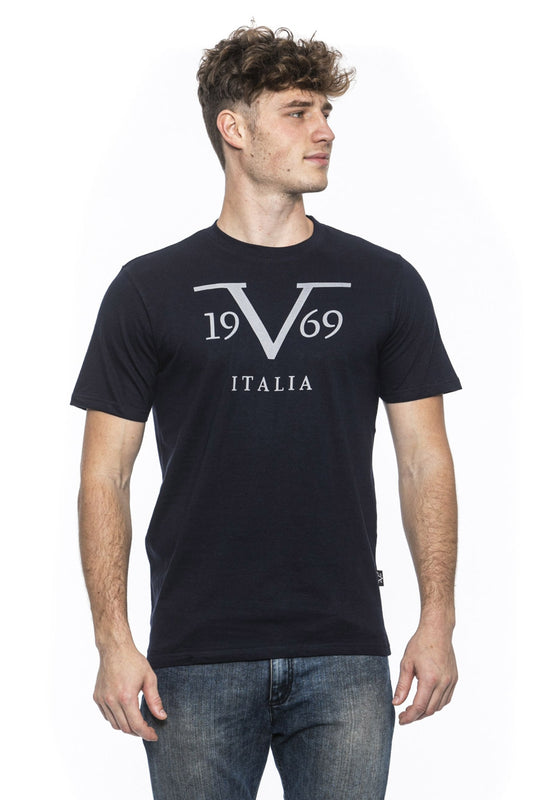 19V69 Italia Mens T-Shirt Blue RAYAN NAVY BLUE