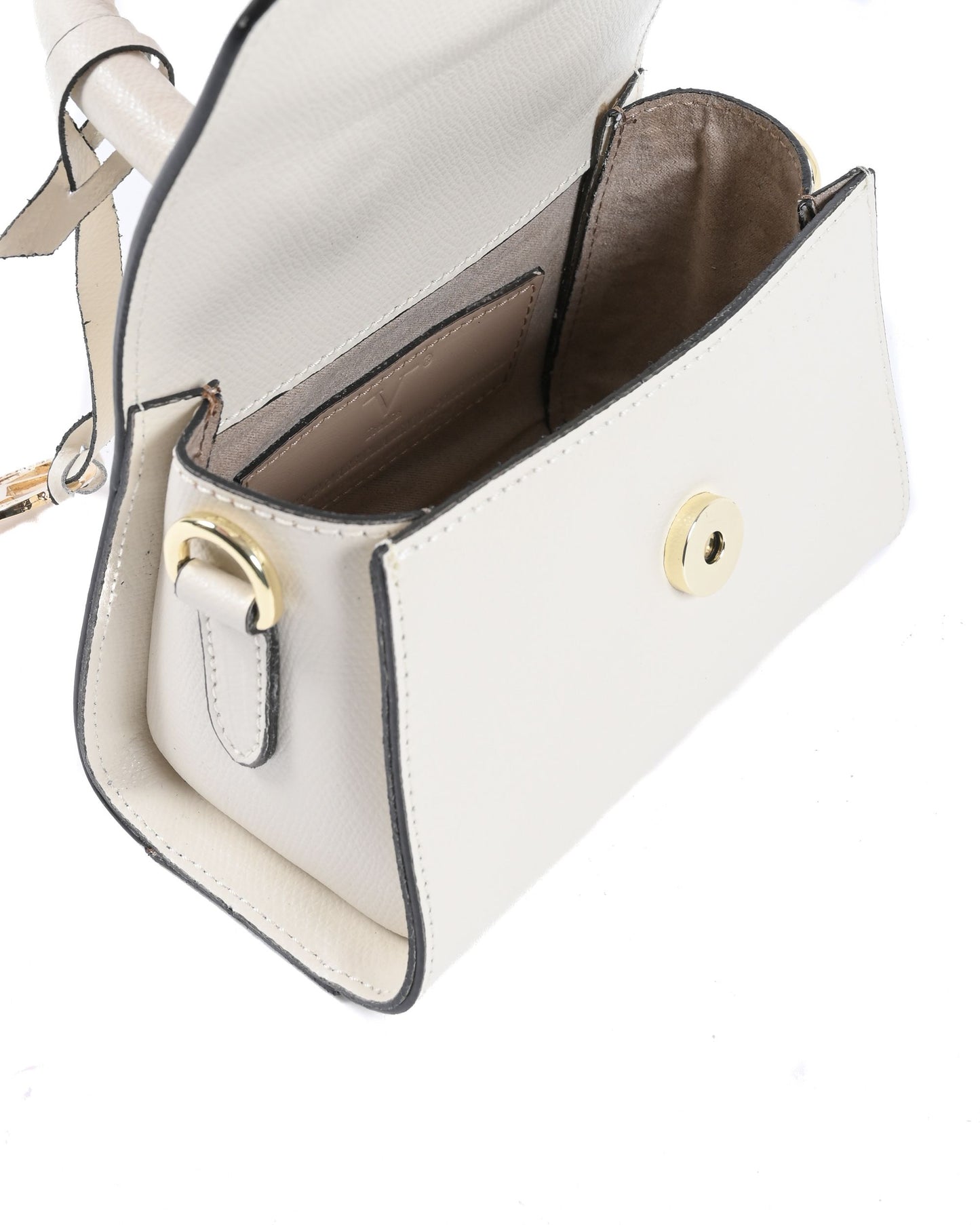 V Italia Womens Mini Bag Cream GAR10V-S PALMELLATO PANNA