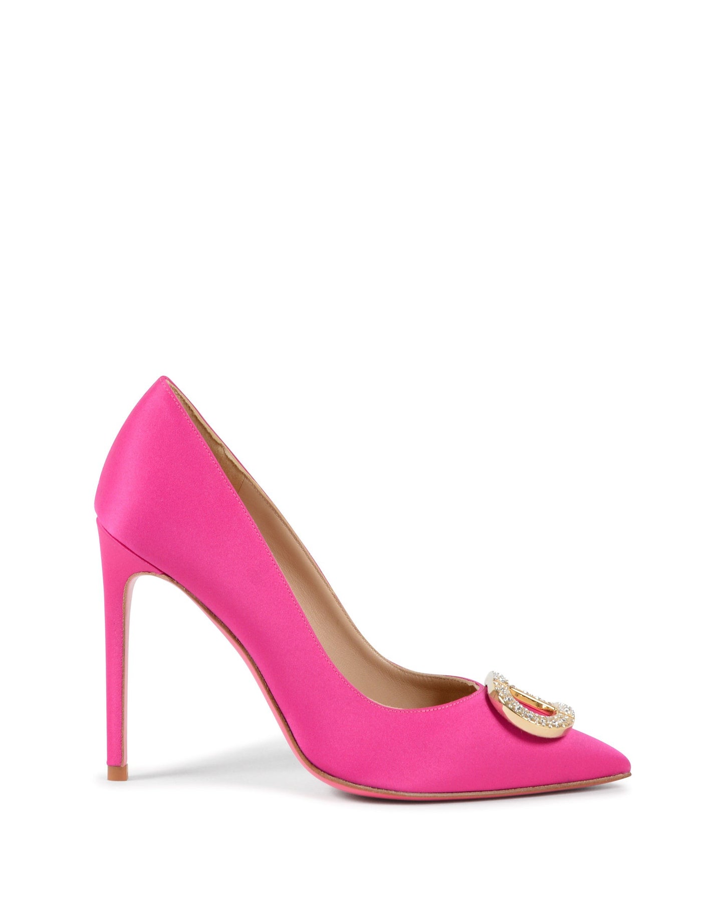 Princess Pump - Satin Fuxia