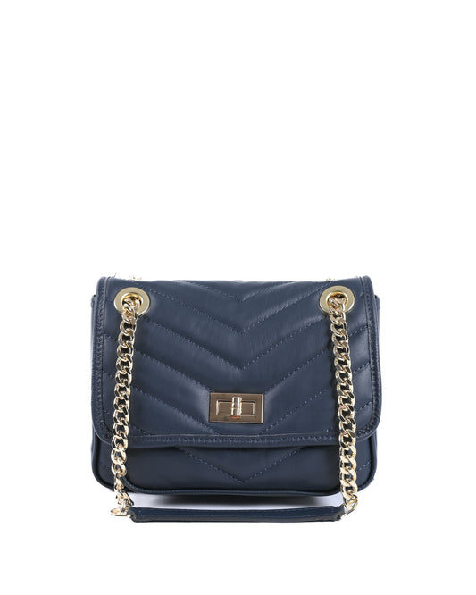 V Italia Womens Handbag 10507 SAUVAGE BLUE NAVY