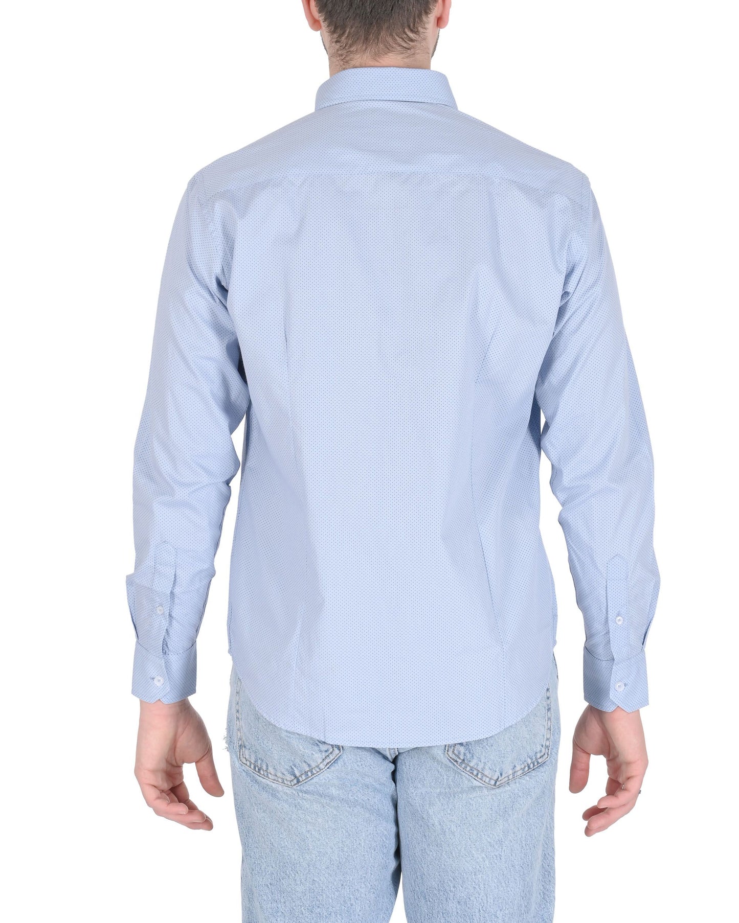 19V69 Italia Mens Shirt JERALD LIGHT BLUE