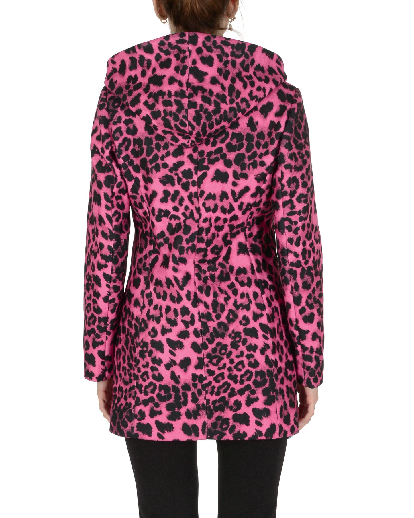 19V69 Italia Womens Jacket Fuxia Black ICIE FUXIA LEO