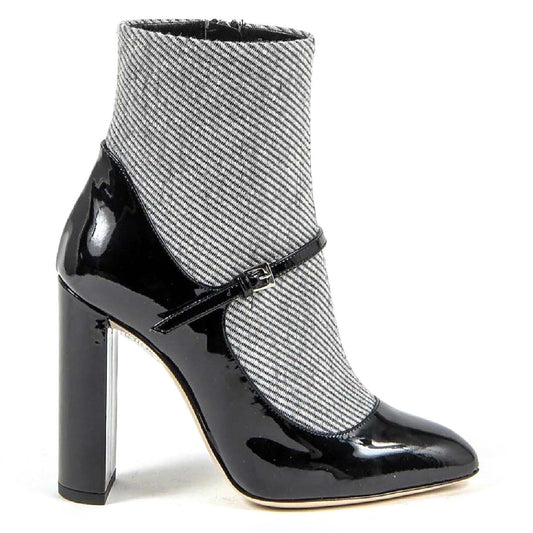 V 1969 Italia Womens Ankle Boot 3101010 VERNICE NERO