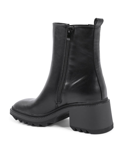 19V69 Italia Womens Ankle Boot Black 181-87 NERO