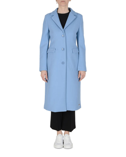 19V69 Italia Womens Coat Light Blue AMINA LIGHT BLUE