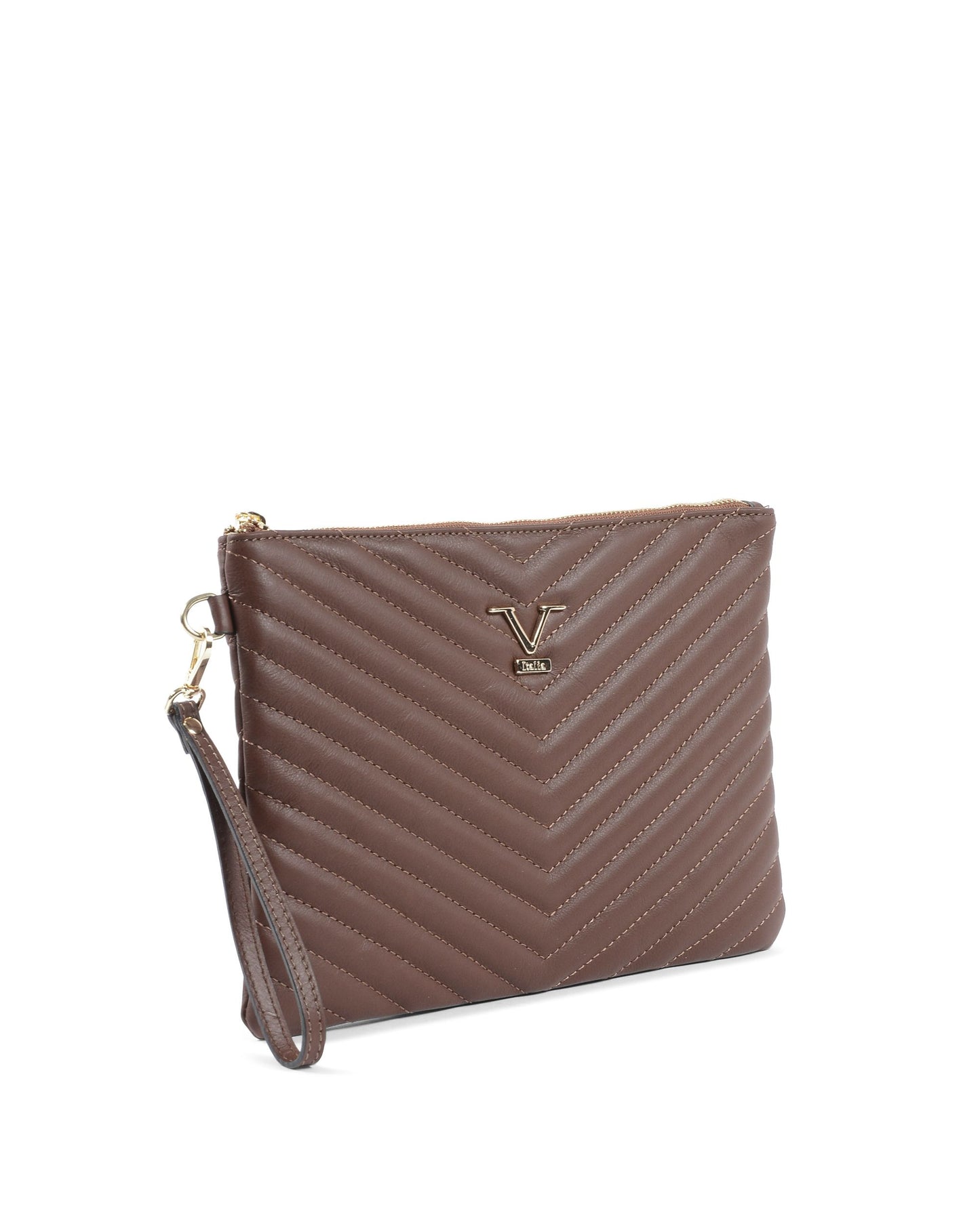 V Italia Womens Handbag Brown V613 52 SAUVAGE BRUCIATO