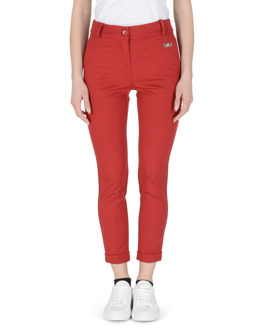 19V69 Italia Womens Trousers Red LEA PR RED