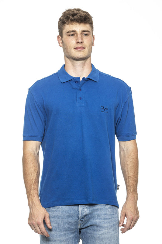 19V69 Italia Mens Polo Blue RICAMO ROYAL BLUE