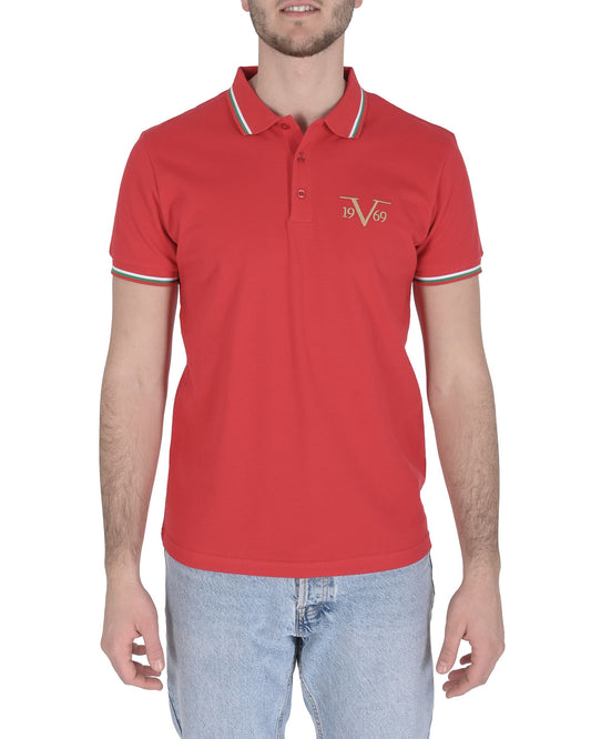 19V69 Italia Mens Polo OLAF RED