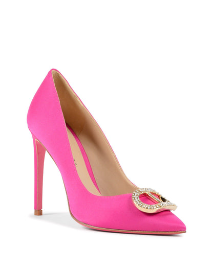 Princess Pump - Satin Fuxia