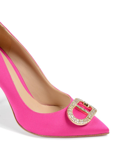 Princess Pump - Satin Fuxia