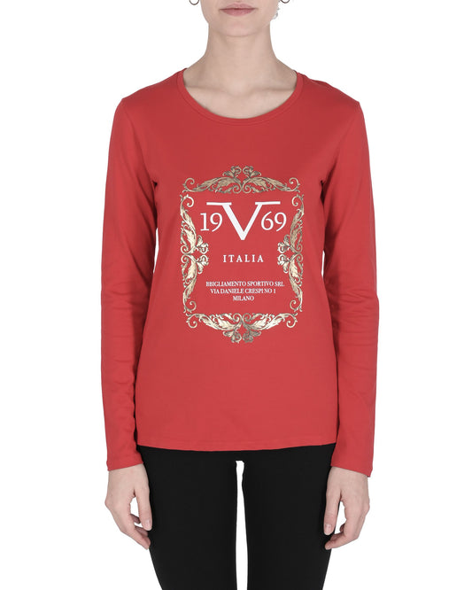 19V69 Italia Womens T-Shirt ANGELICA RED