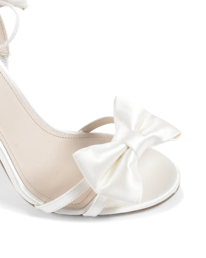 Nancy Sandal - Satin Ivory