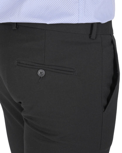 19V69 Italia Mens Trousers ZAC BLACK