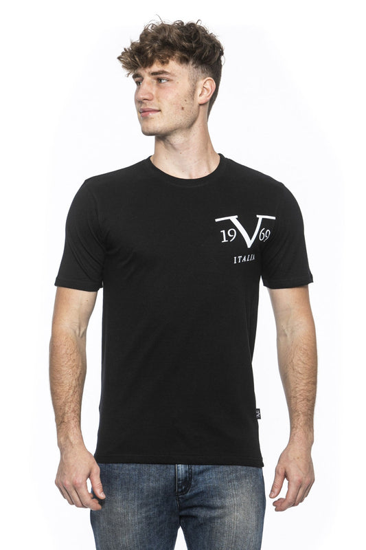 19V69 Italia Mens T-Shirt Black MIKE BLACK