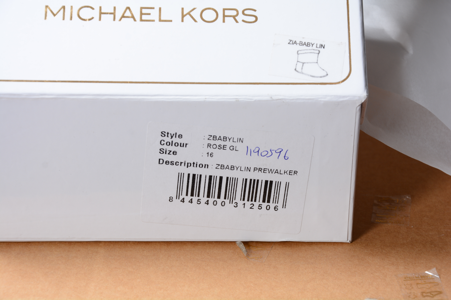 Michael Kors Girls Short Boot Prewalker Multicolor ZIA BABYLIN ROSE GL